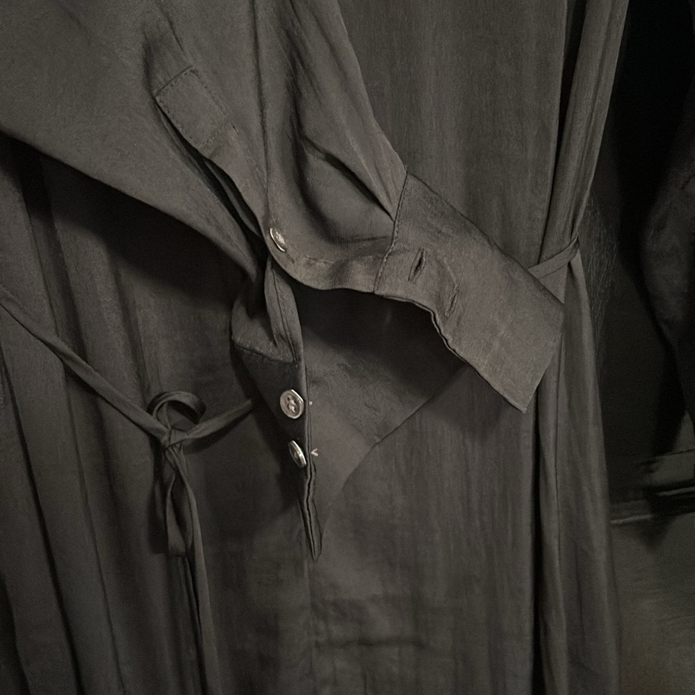 NWT Banana Republic Women Black Essential Shift Shirt Dress Medium - Picture 3 of 6